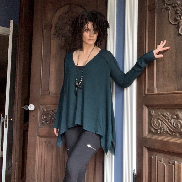 Free People Tops - Free People Teal Swing Thermal